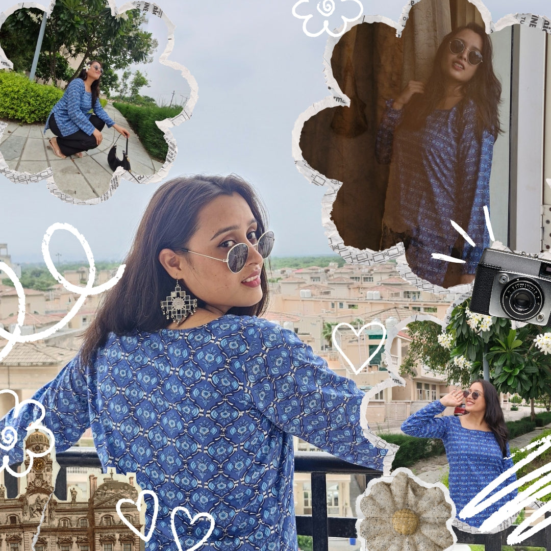 Aabroo – Elegant Everyday Cotton Kurti for Women | Minimal & Graceful | Collage or Office Wear Kurti