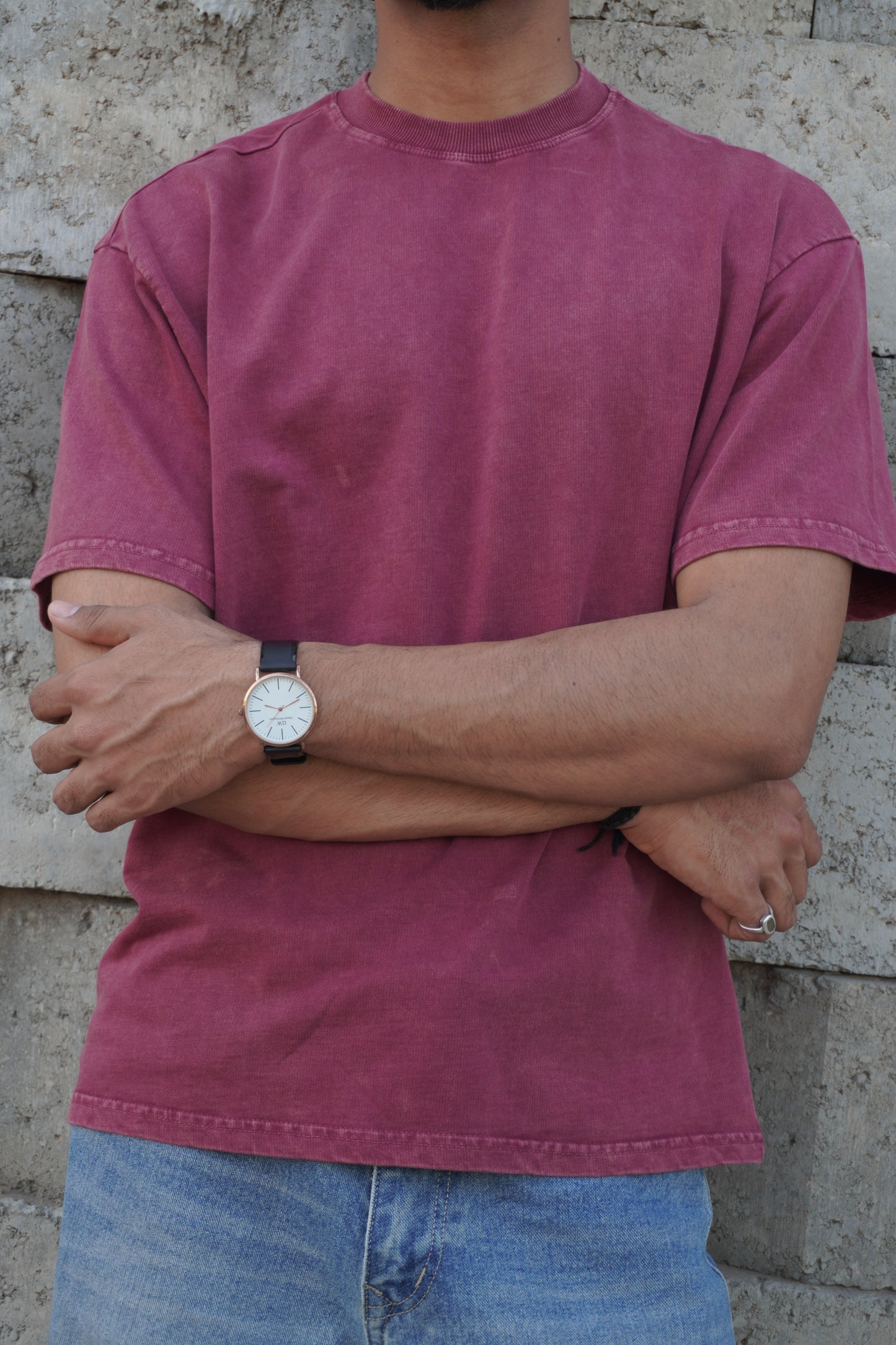 Onion Acid Wash Boxy Fit T-Shirt – 250 GSM Heavyweight Cotton