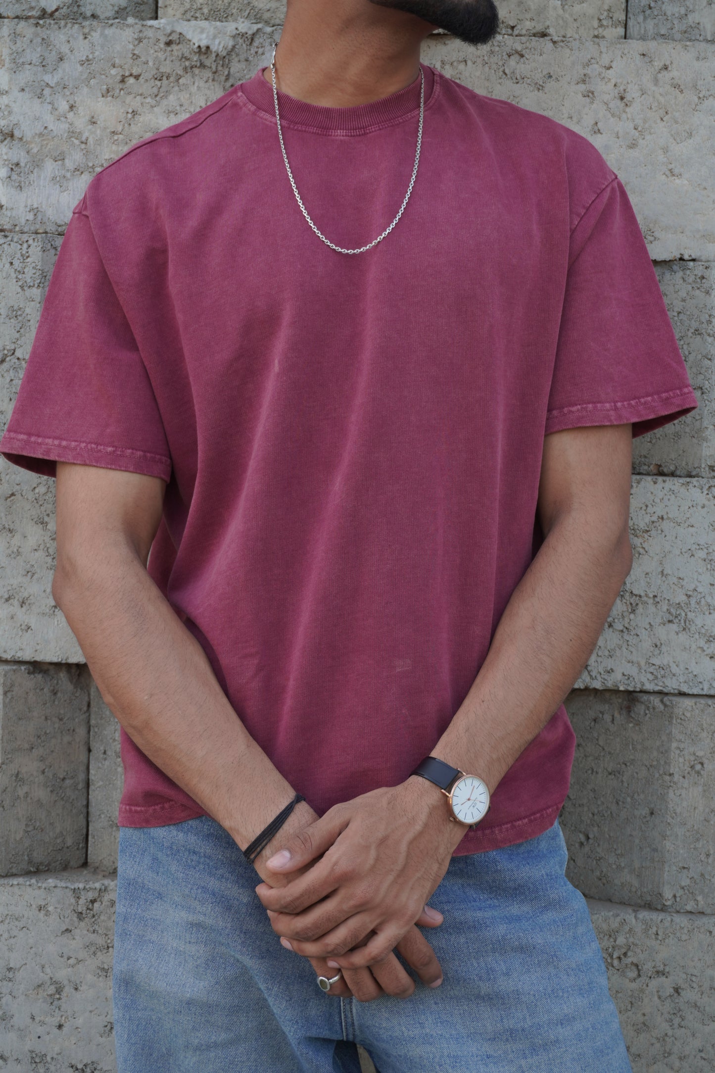 Onion Acid Wash Boxy Fit T-Shirt – 250 GSM Heavyweight Cotton