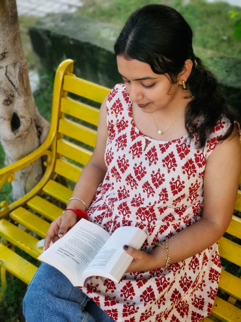 Vanya - Sleeveless Red Block Print Cotton Kurti Top for Women – Casual & Ethnic Fusion Wear