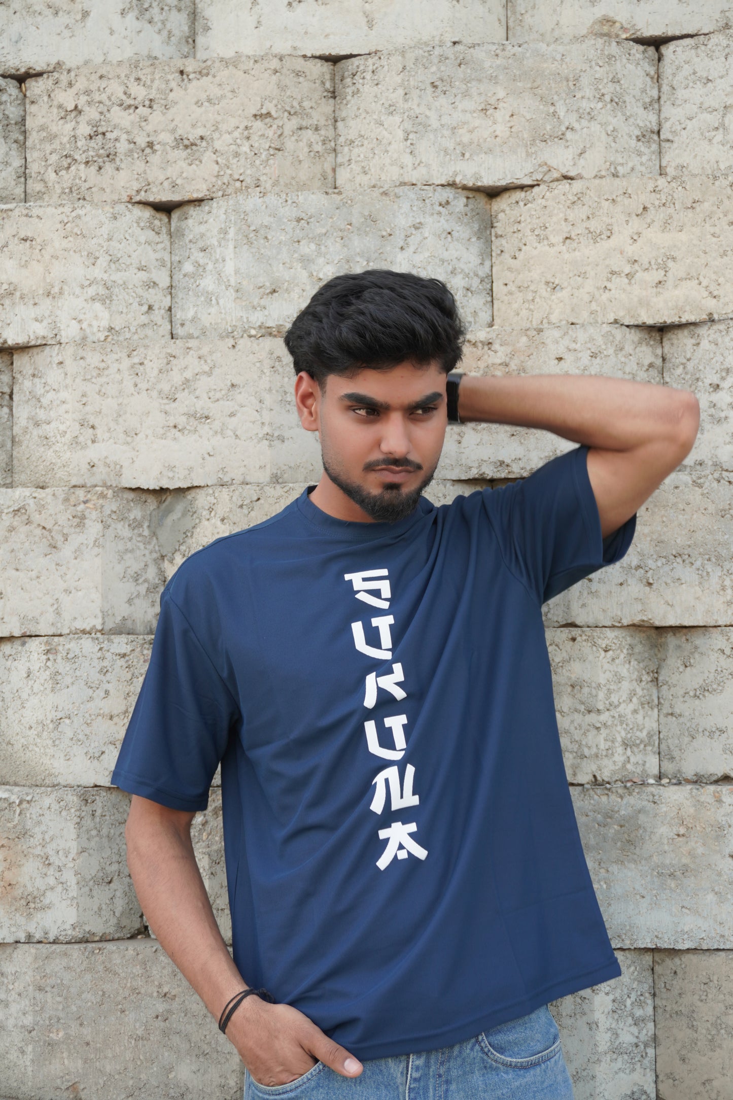 Sukuna Anime Graphic T-Shirt – Blue | 180 GSM Premium Streetwear Tee