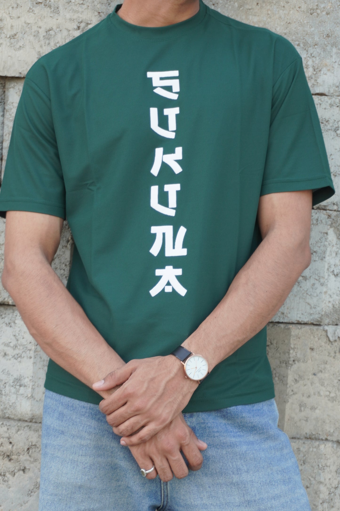 Sukuna Anime Graphic T-Shirt – Green | 180 GSM Premium Streetwear Tee