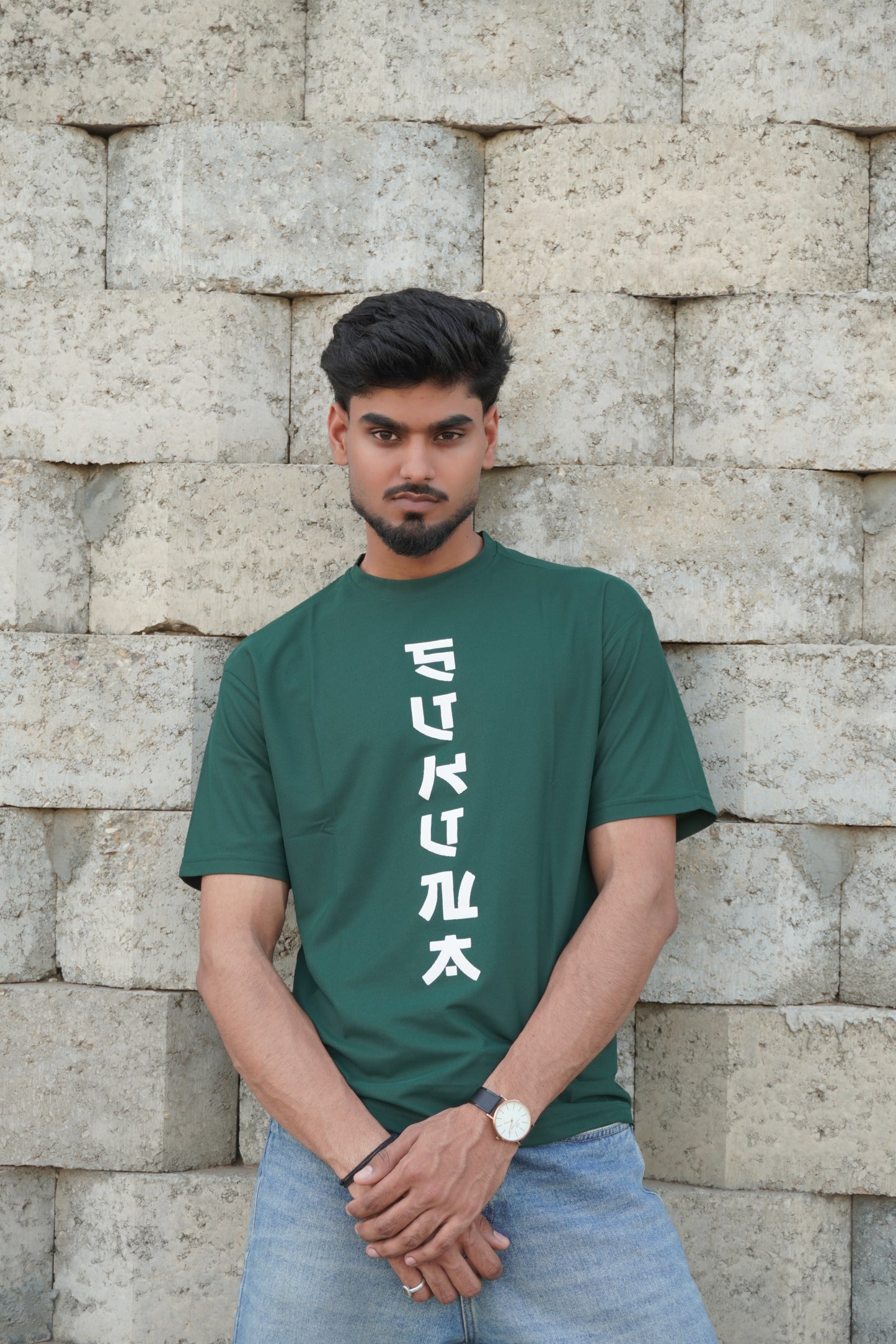 Sukuna Anime Graphic T-Shirt – Green | 180 GSM Premium Streetwear Tee