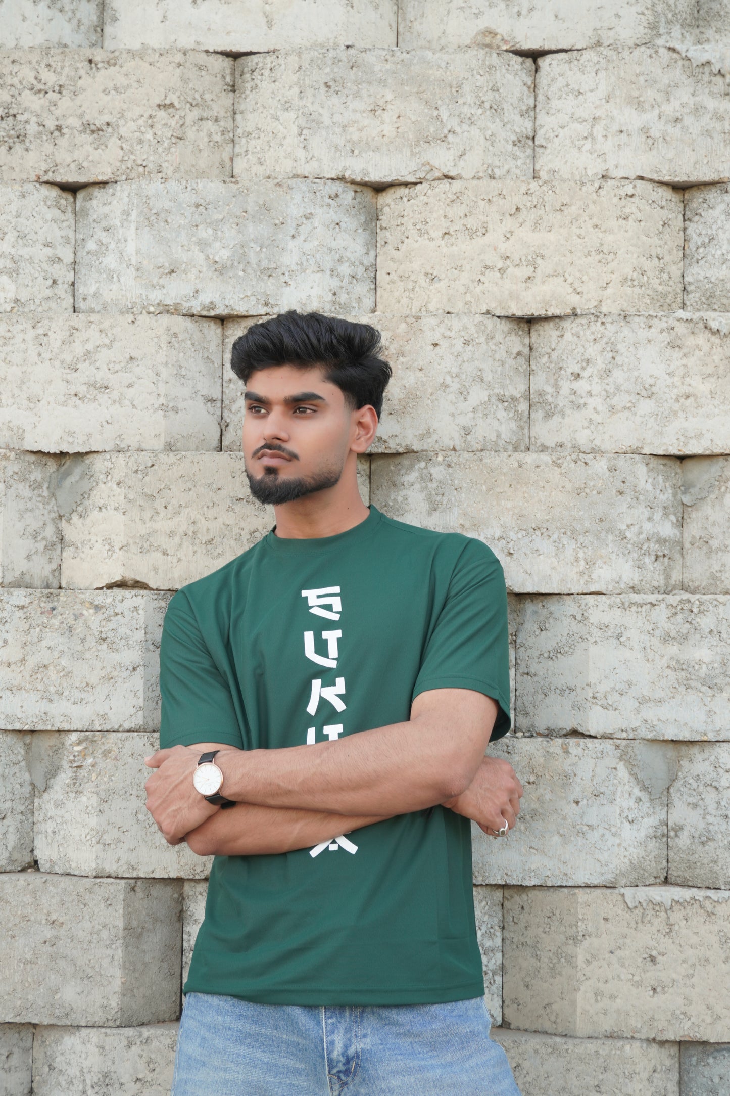 Sukuna Anime Graphic T-Shirt – Green | 180 GSM Premium Streetwear Tee