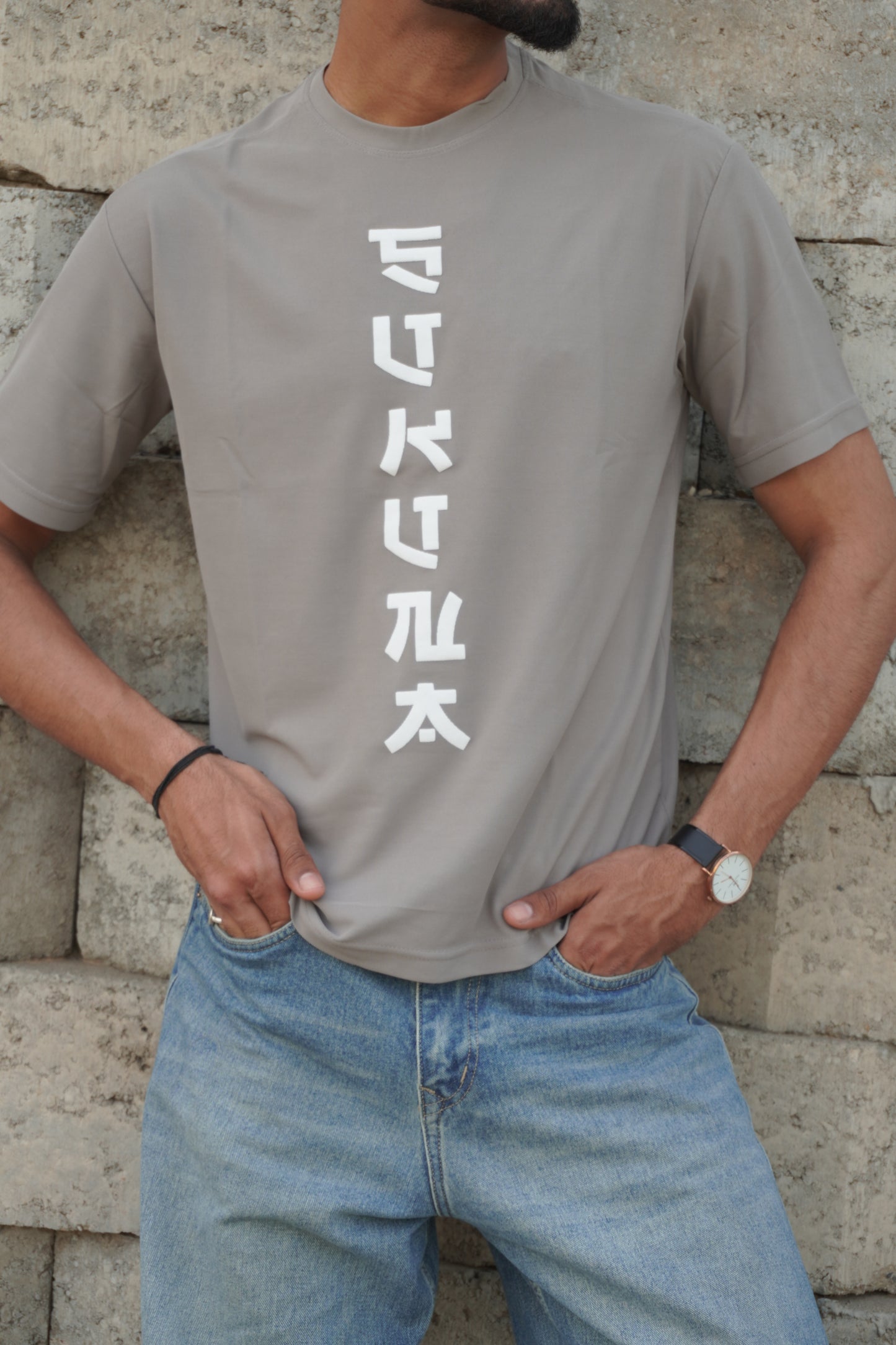 Sukuna Anime Graphic T-Shirt – Grey | 180 GSM Premium Streetwear Tee
