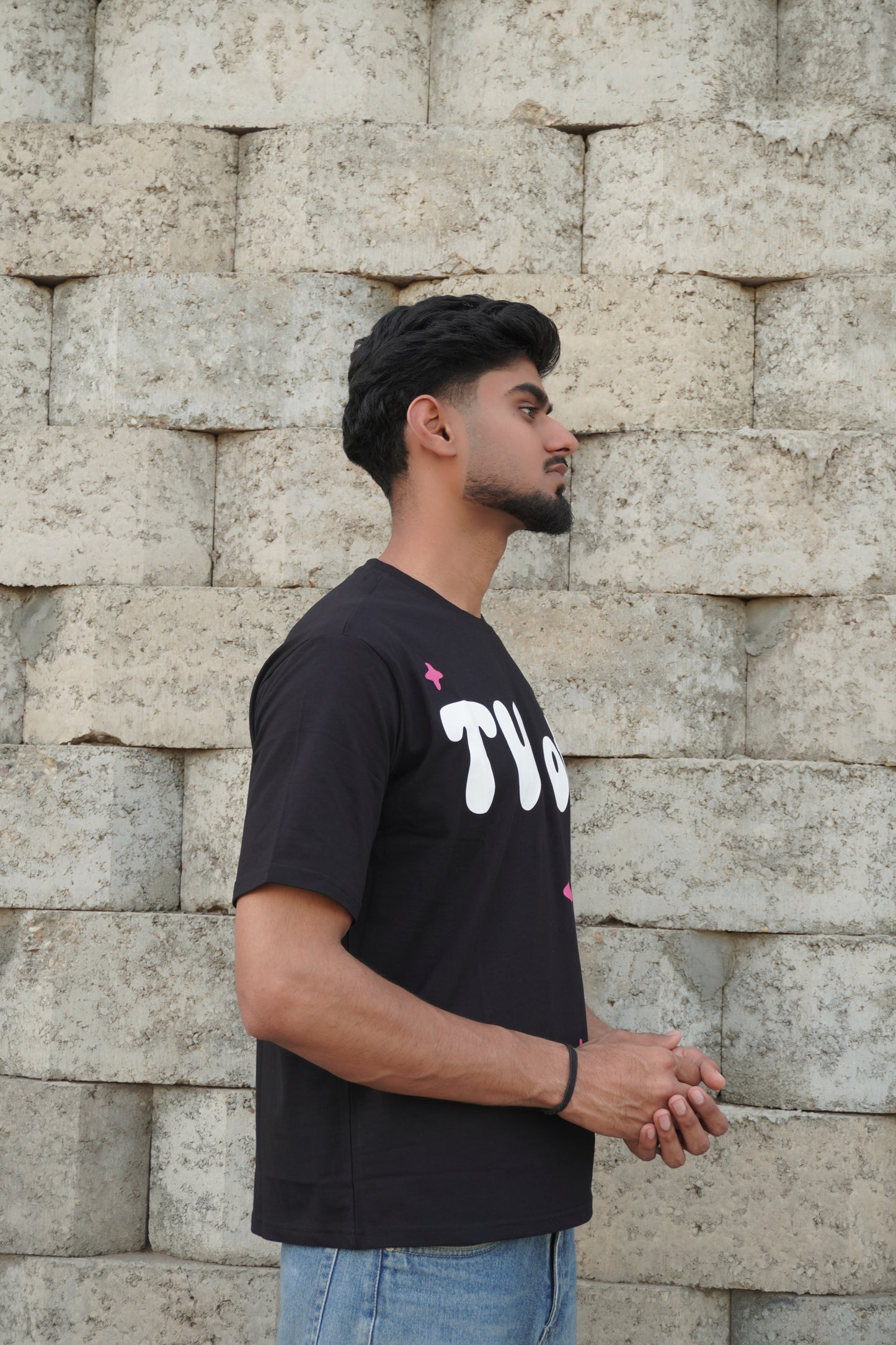TV Off Graphic Printed T-Shirt – Black | 220 GSM Pure Cotton