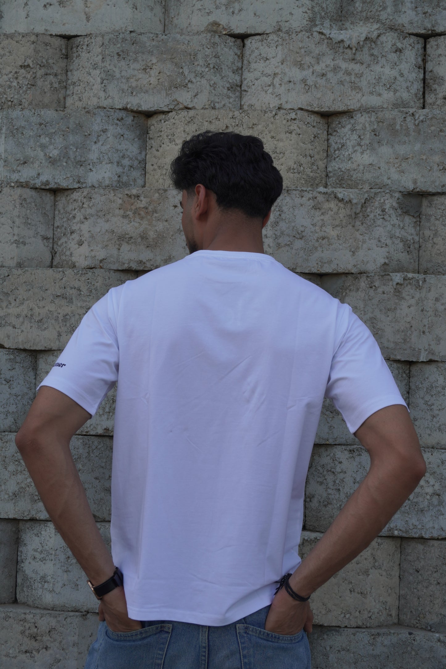 TV Off Graphic Printed T-Shirt – White | 220 GSM Pure Cotton