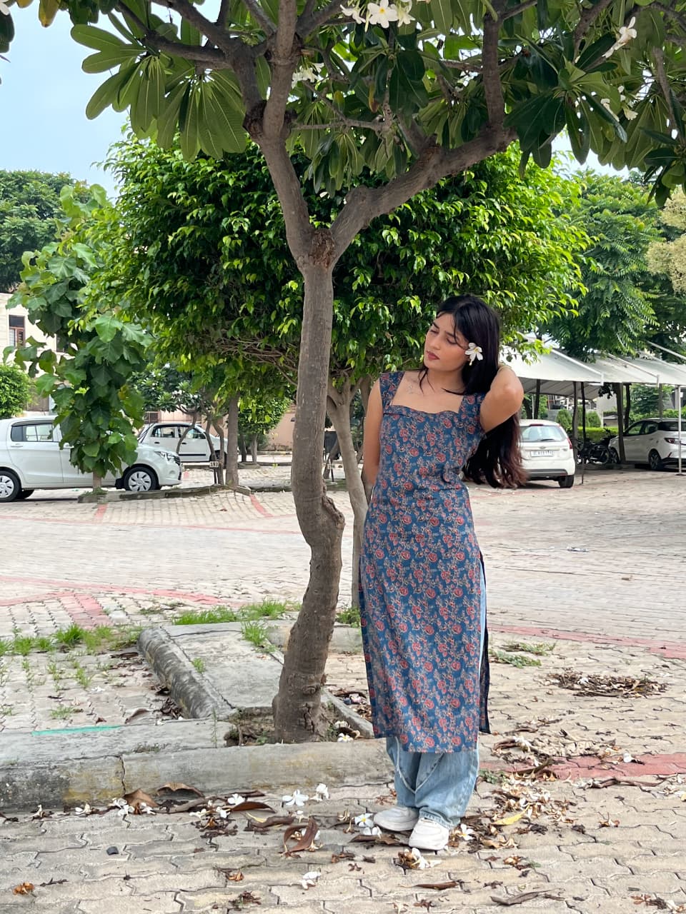 Tavisha - Women’s Long Sleeveless Kurti with Corset Back – Elegant & Stylish Fitwear